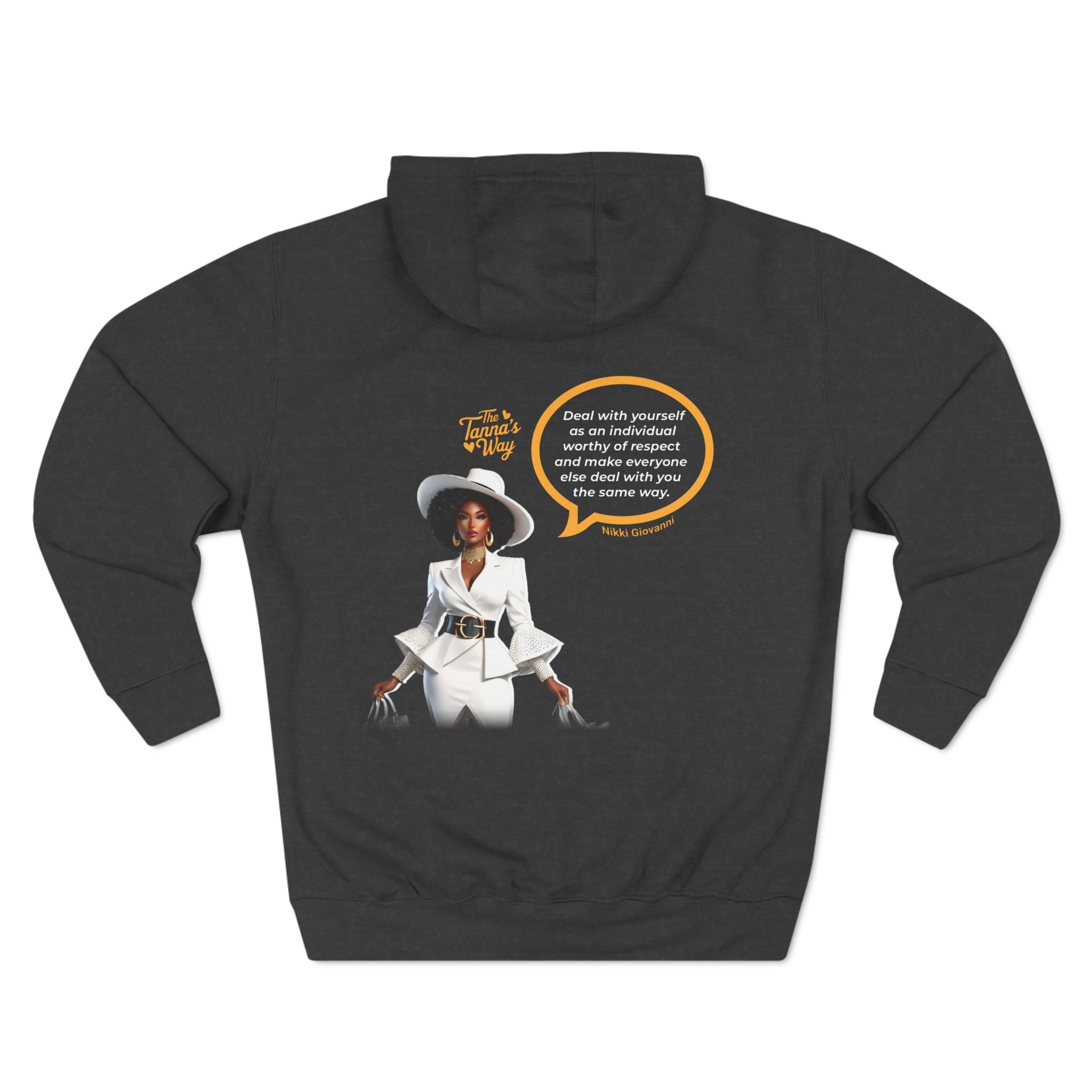 Nikki Giovanni | Three-Panel Fleece Hoodie